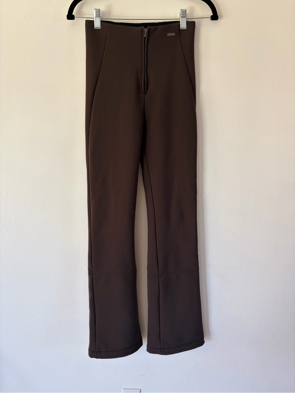 Post Card‎ Chocolate Brown Flare Zipper Cuff Ski Pants Size 4